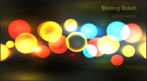 Colored light dots vector blurs background light dots colored blur background   