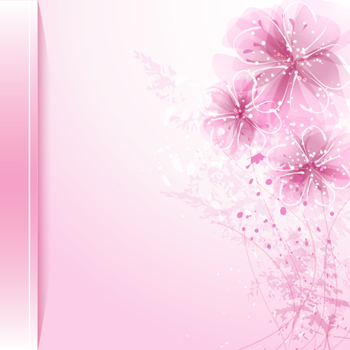 Dream background with flower design vector 04 flower dream design background   