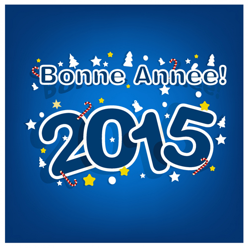 Blue 2015 new year vector background new year blue background 2015   