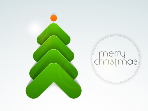 Green christmas tree creative vector tree creative christmas   