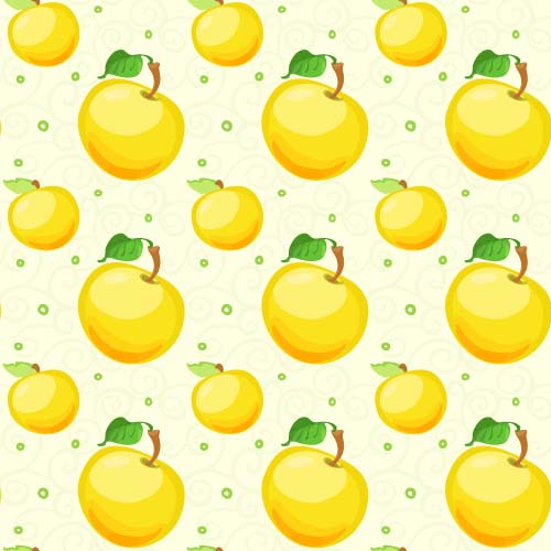 Yellow apple vector pattern yellow pattern apple   