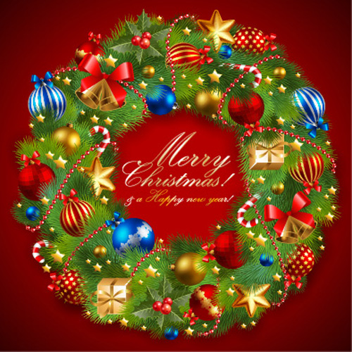 Different Christmas elements vector background graphics 01 elements element christmas   