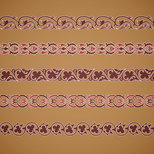 Ornaments tiling borders seamless vectors 04 seamless ornaments borders   