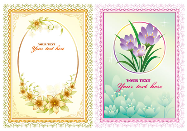 Flowers Border vector 92546 vector lace flowers   
