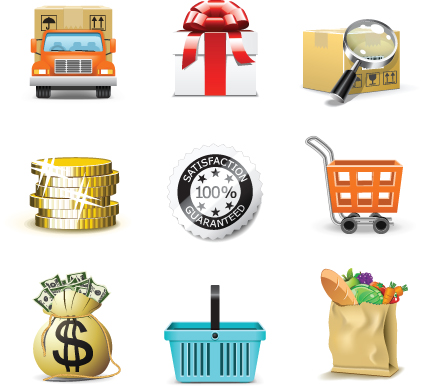 Set of Business Finance Icons vector 02 icons icon finance business   