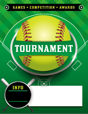 Vector poster sports tournament design set 05 tournament sports poster   