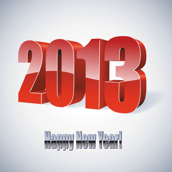 2013 year Font Design elements vector 03 elements element 2013 year 2013   