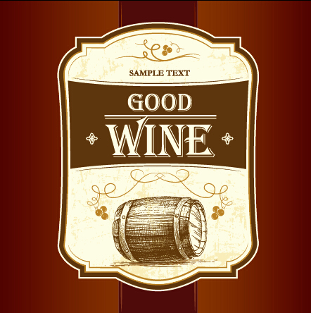 Retro wine creative poster vector 01 Retro font poster creative   