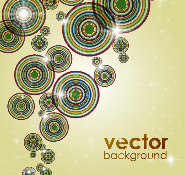 Beautiful round backgrounds vector round beautiful   