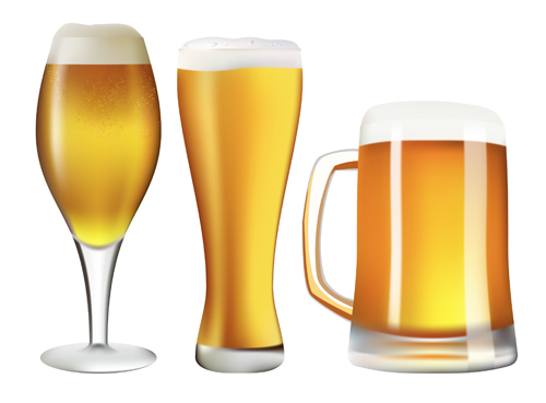 Beer and glass cup design graphic vector 05 glass cup design beer   