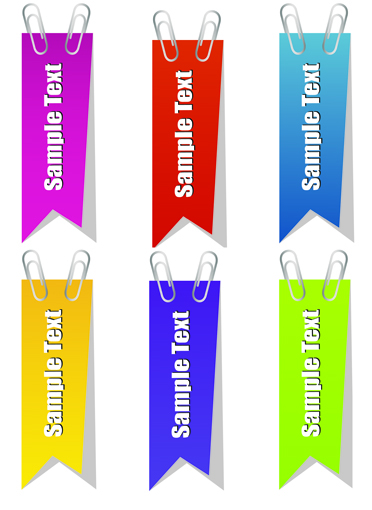 paper clip and tags vector tags paper clip paper   