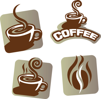 Vector Coffee break stickers elements 01 stickers sticker elements element coffee   