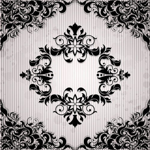 Ornate black floral pattern background art pattern ornate floral pattern floral design background   