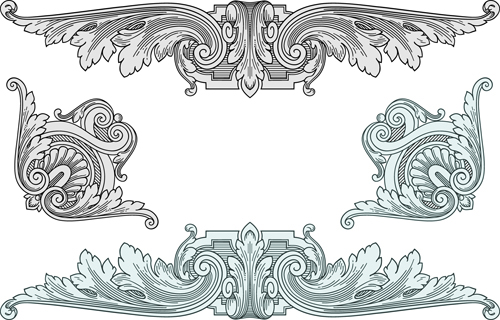 Classical medieval border frame vector 03 medieval classical border   