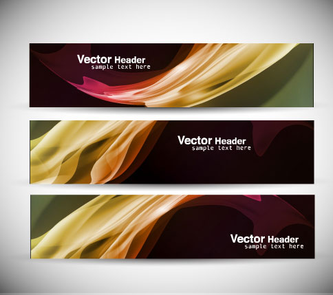 Abstract Colorful design elements banner vector 03 elements element colorful banner abstract   