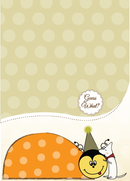 Cute Baby style postcard design vector 03 postcard cute baby   