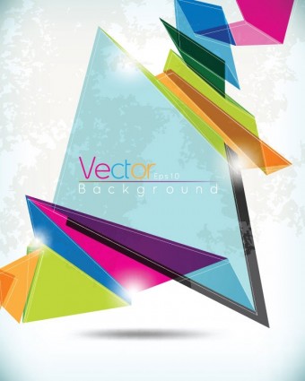 Modern origami with grunge background vector origami modern grunge background   