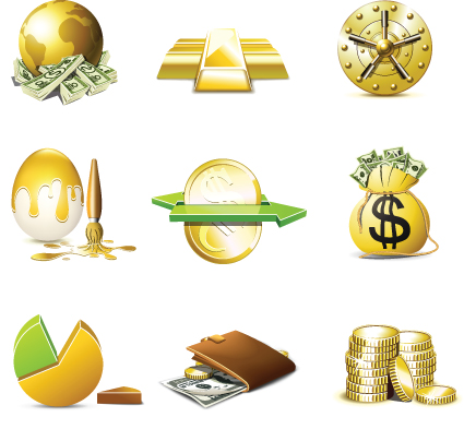 Set of Business Finance Icons vector 05 icons icon finance business   