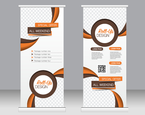 Exhibition advertising vertical banner vectors set 22 vertical Exhibition banner advertising   