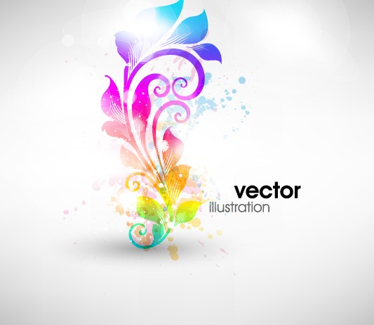 Set of Floral Ornament vector Illustration 05 ornament illustration floral   