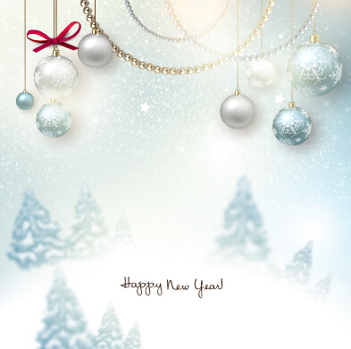 Vector xmas with new year art background set 03 xmas new year background   