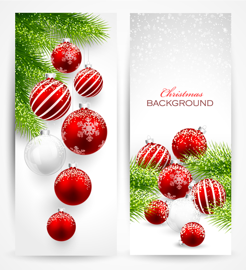 Red with white christmas decorations banner decorations decoration christmas banner   