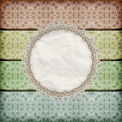 Lace with Vintage vector backgrounds 01 vintage lace   