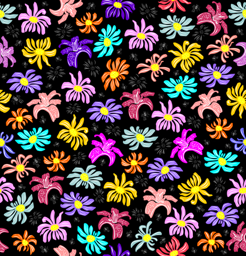 Seamless floral pattern beautiful vector material 03 seamless pattern floral pattern beautiful   