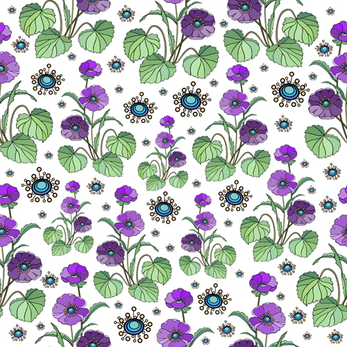 Seamless floral pattern beautiful vector material 04 seamless pattern floral pattern beautiful   