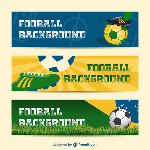 Football background banner vector material vector material football banner background   
