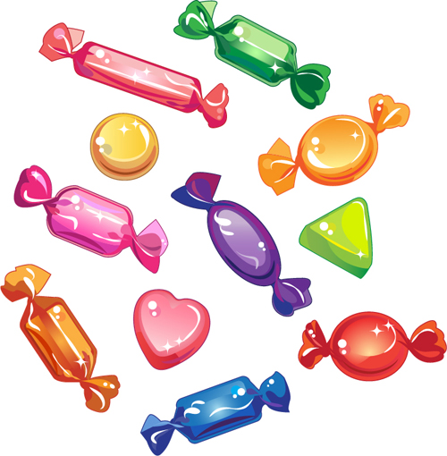 Colored candy vector material 01 colored candy   