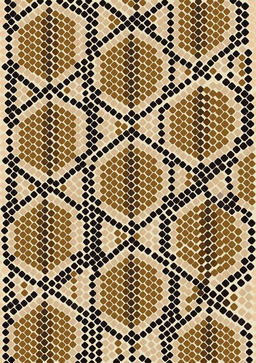 Vector set of Snake skin pattern elements 03 snake skin pattern elements element   