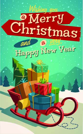 Christmas New Year vector backgrounds 04 Vector Background new year christmas backgrounds background back   