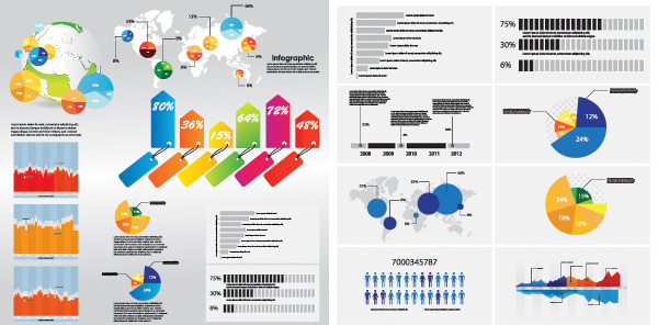 Business statistics chart 2 world tables sales tag pie charts maps of infographics data charts   