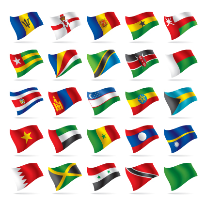 Different World Flags elements vector 05 world flags elements element   