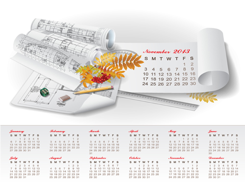 Set of Creative Calendar 2013 design vector 10 creative calendar 2013   