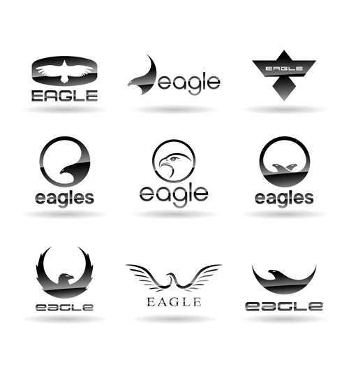 Eagles logos huge collection vectors 11 logos Huge collection eagles   