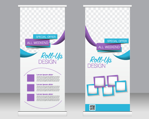 Exhibition advertising vertical banner vectors set 05 vertical Exhibition banner advertising   