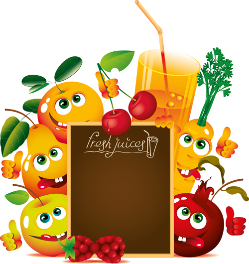 Fruit and Drinks vector background fruit drinks   