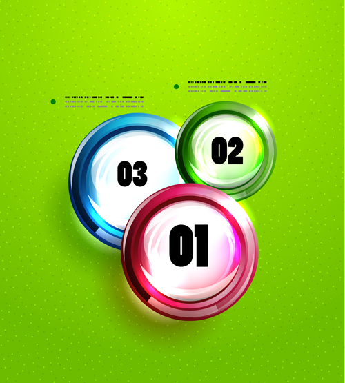 Circle elements business template vector 13 circles business template   