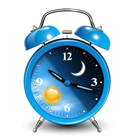 Cute blue alarm clock design vector cute clock blue alarm clock alarm   