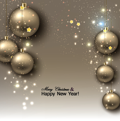 Vector xmas with new year art background set 01 xmas new year background   