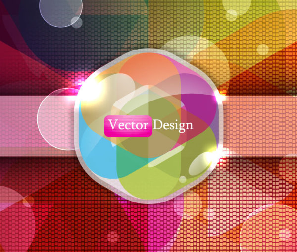 Set of Abstract Shiny vector background 04 shiny abstract   