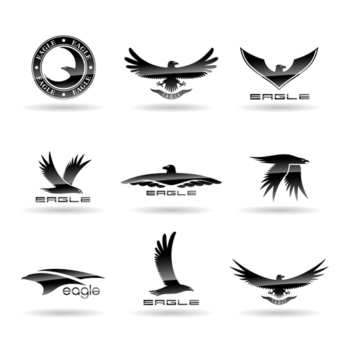 Eagles logos huge collection vectors 01 logos Huge collection eagles   