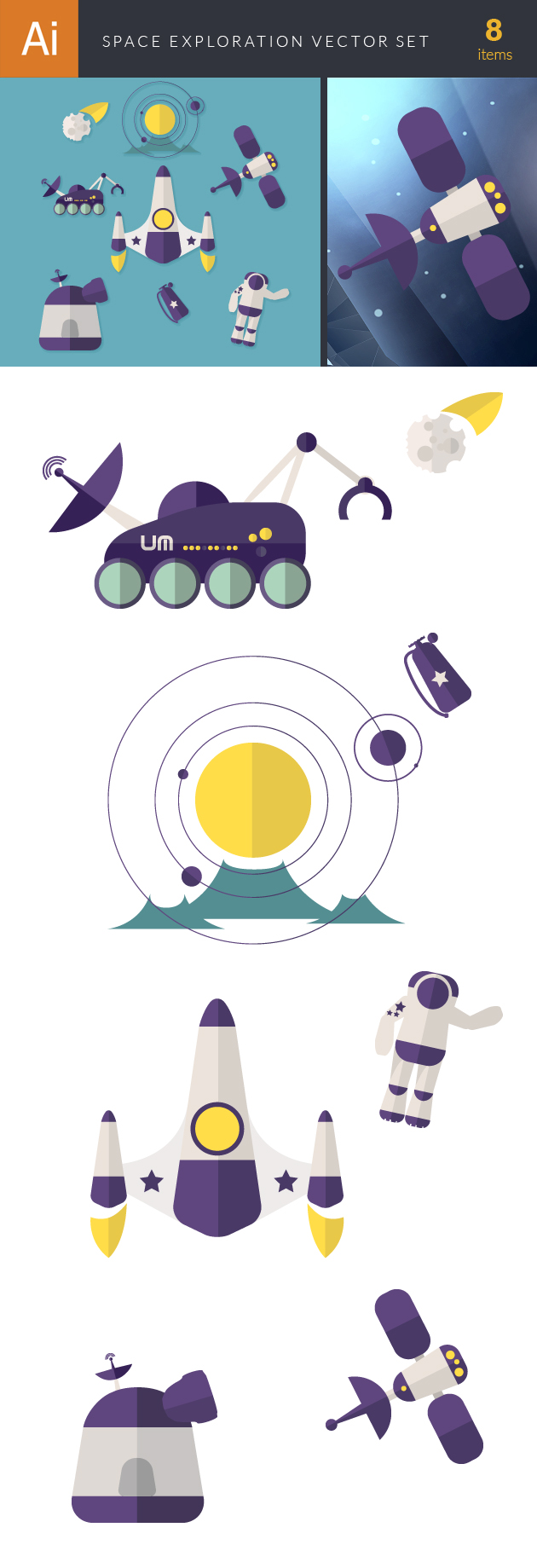 Space exploration cartoon vector graphics space exploration cartoon   