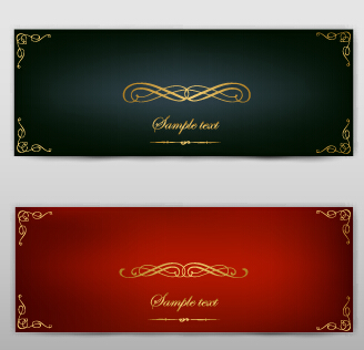 Blank banner ornate decor vector 05 ornate decor blank banner   