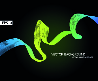 Dynamic ribbon vector background set 01 Vector Background ribbon dynamic background   