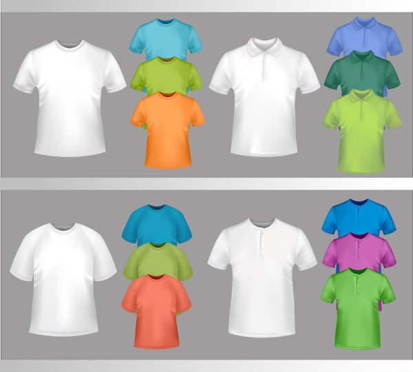 design set of shirts vector template 04 shirts   