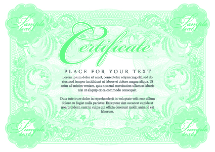 Vector Gentle certificate template set 01 gentle certificate template certificate   