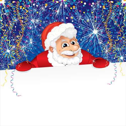 Elements of Funny santa design vector graphics 03 santa funny elements element   